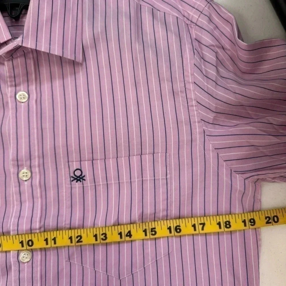 Stile Benneton Mens button up shirt size Small